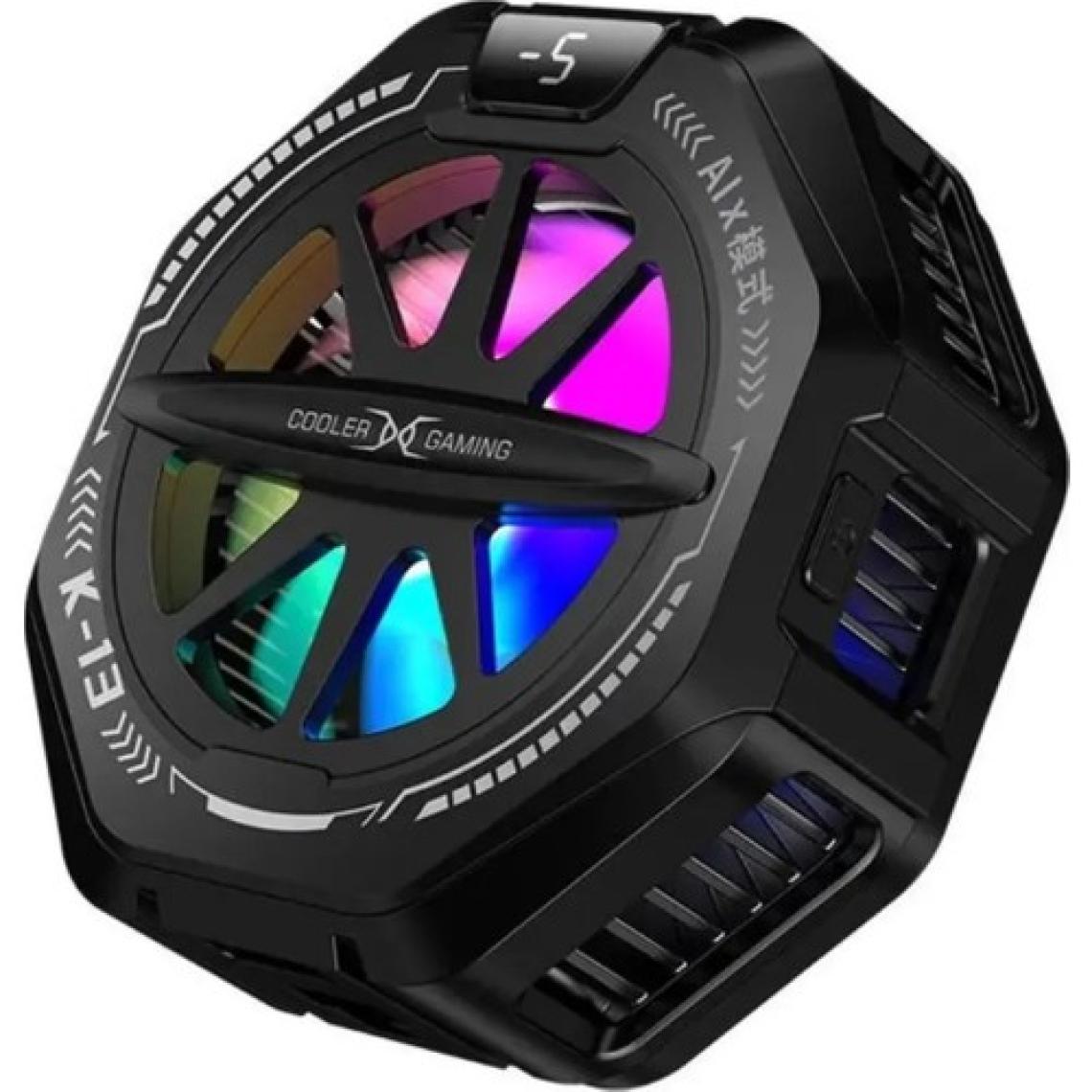 K13 Magsafe Destekli Güçlü Aluminyum Telefon Soğutucu Radyatör Kablolu Rgb Fan 4 Modlu Mıknatıslı ve Mandallı