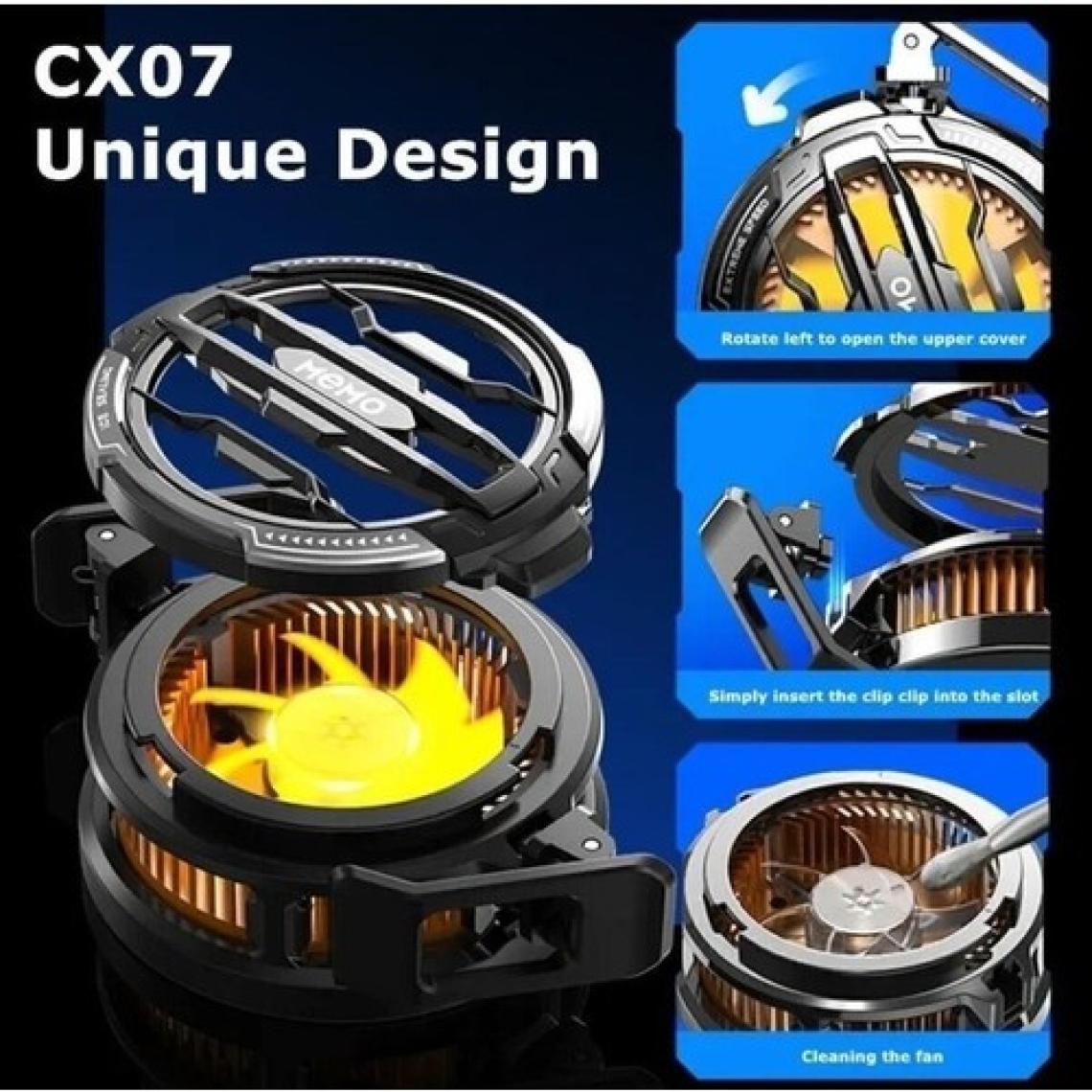 Serreha  CX07 Memo Telefon Soğutucu Kablolu Rgb Fan Manyetik Mıknatıslı Magsafe Destekli Ultra Güçlü