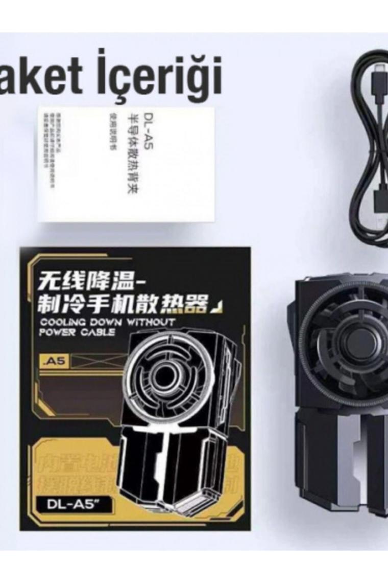 Memo Dl-A5 Kablosuz Cep Telefon Soğutma Fanı Gamer Oyuncu Radyatör Soğutucu Şarjlı