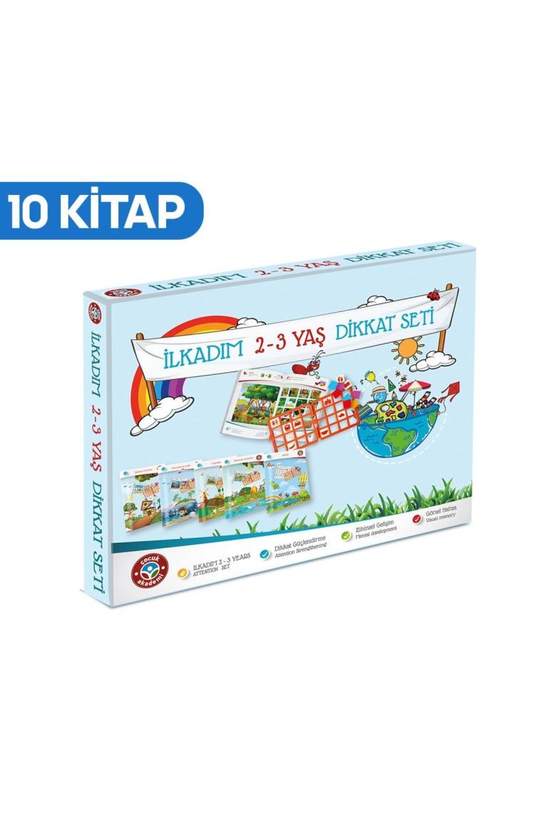 Ilkadım 2-3 Yaş Dikkat Seti Çocuk Akademi