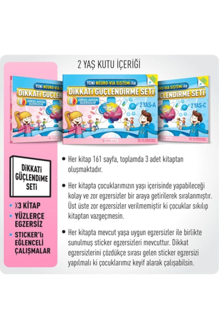 Adeda Yayıncılık Dikkati Güçlendirme Seti (2 Yaş) - Osman Abalı
