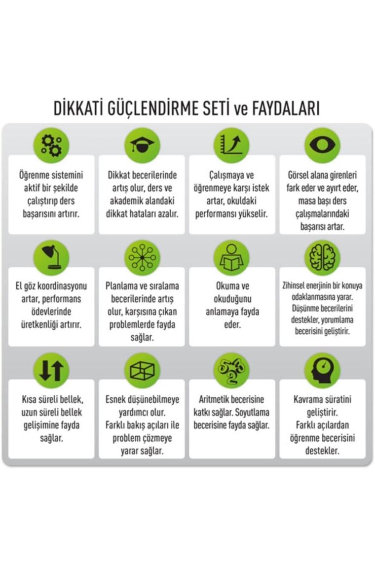Adeda Yayıncılık Dikkati Güçlendirme Seti (10 Yaş) - Osman Abalı