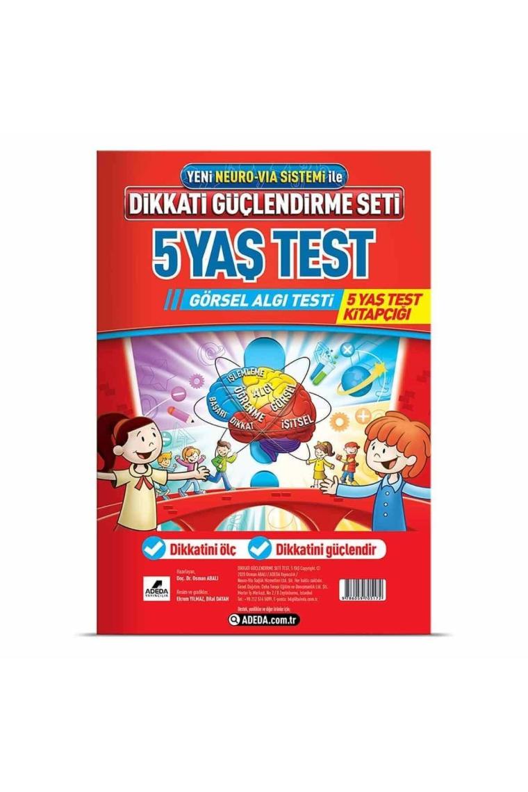 Adeda Yayıncılık Dikkati Güçlendirme Seti Görsel Algı Testi (5 Yaş) - Osman Abalı