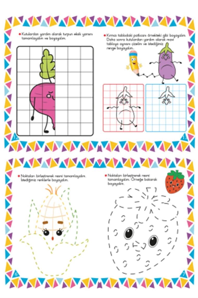 Okul Öncesi Matematik Çalışmaları Ve Eğitici Etkinlikli Boyama Seti 10 Kitap