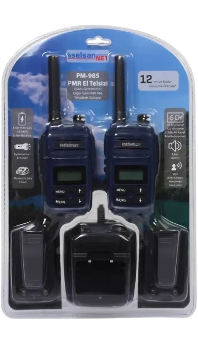 Aselsan PM985 Pmr 2'li El Telsizi