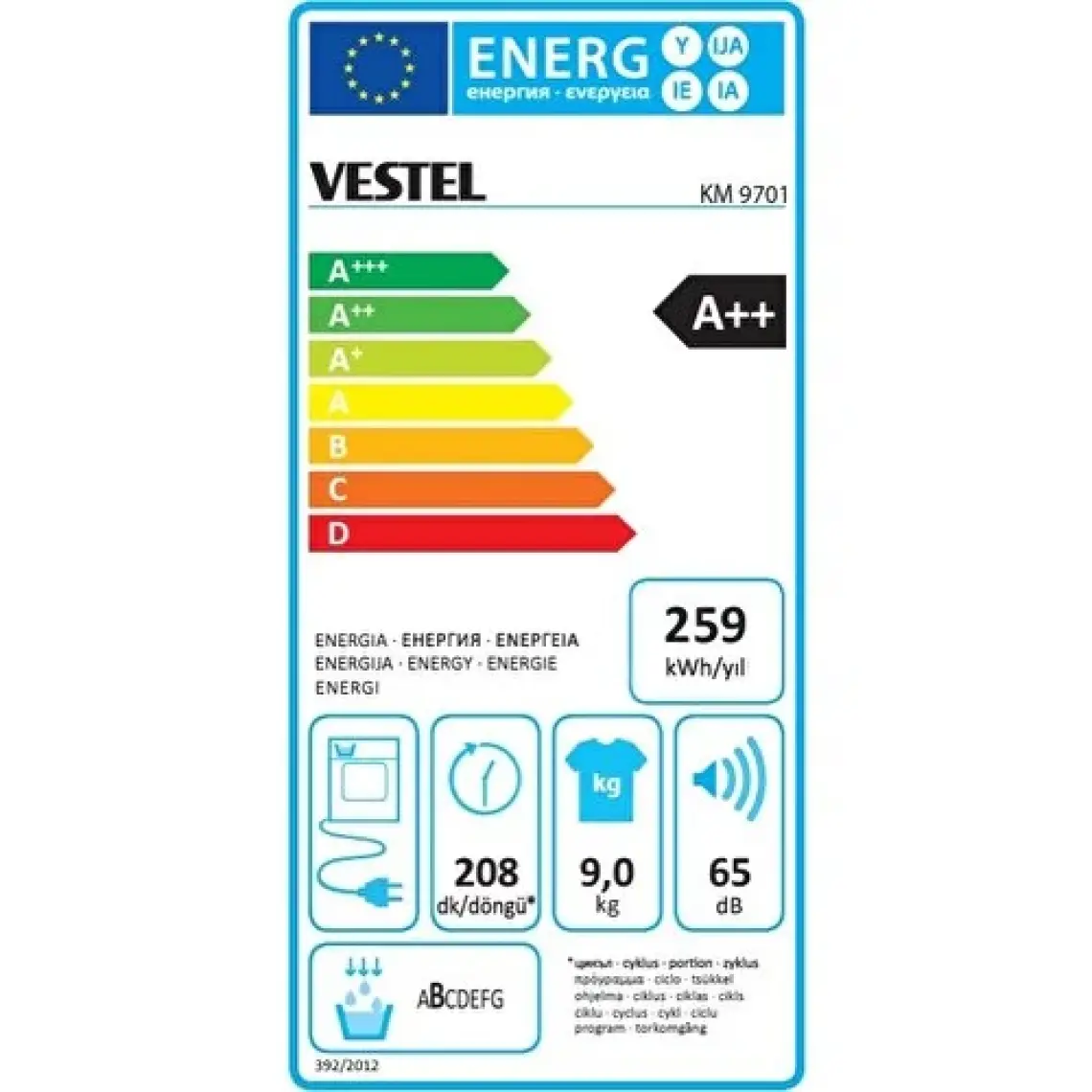Vestel NFK48001 X 428 Lt No-Frost Buzdolabı