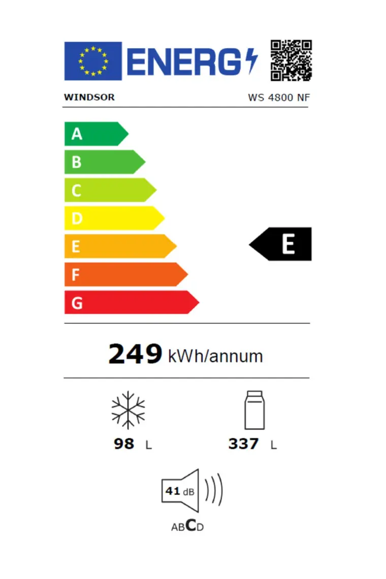 Windsor 4800 Nf E Enerji Sınıfı 434 Lt No-Frost Buzdolabı