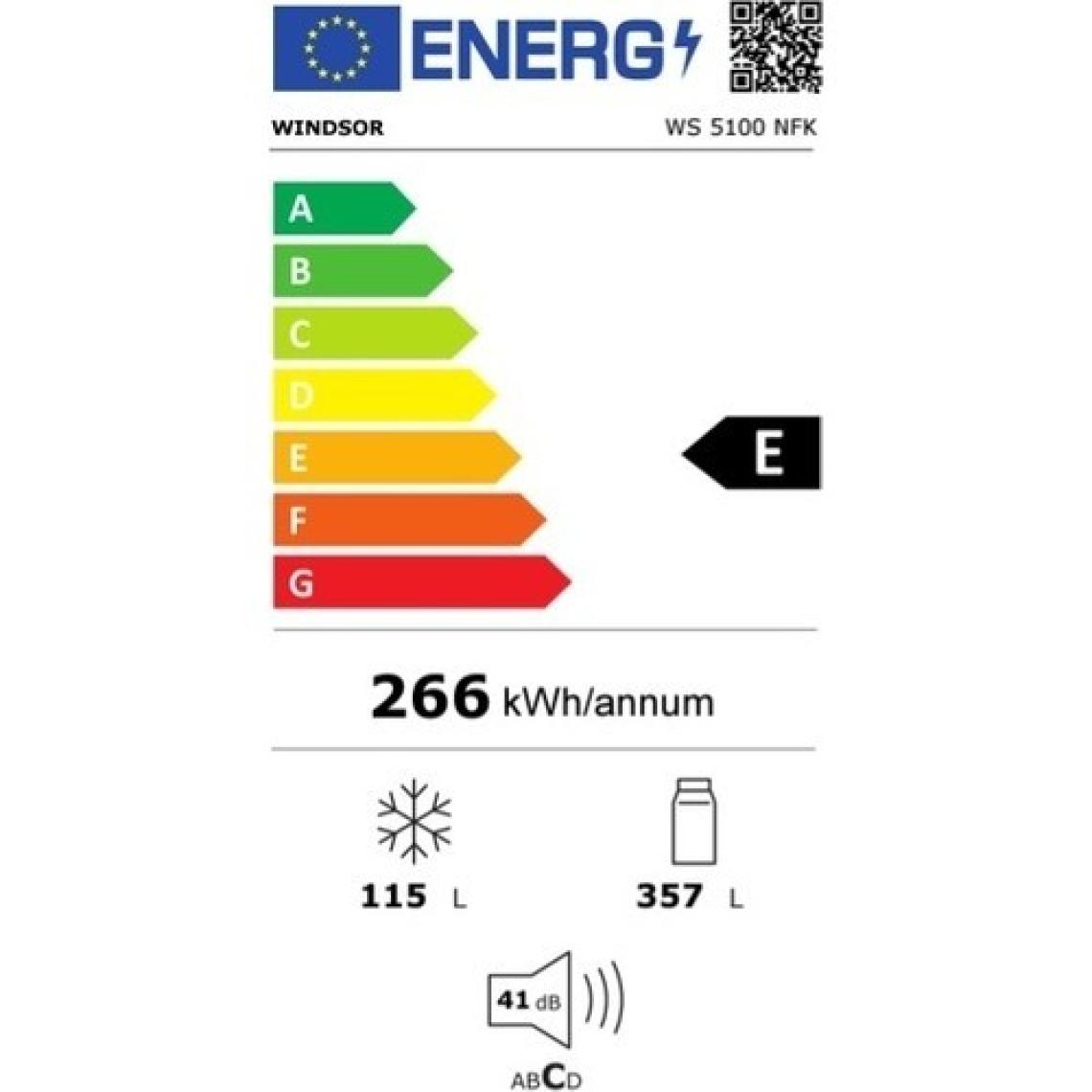 Windsor 5100 Nfk E Enerji Sınıfı 471 Lt No-Frost Buzdolabı