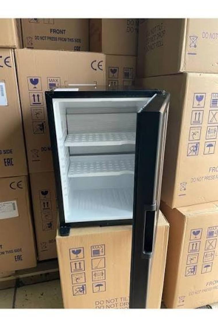 Ism SM-40 Siyah Blok Kapı 40 Litre Kilitli LED Aydınlatmalı Minibar Mini Buzdolabı