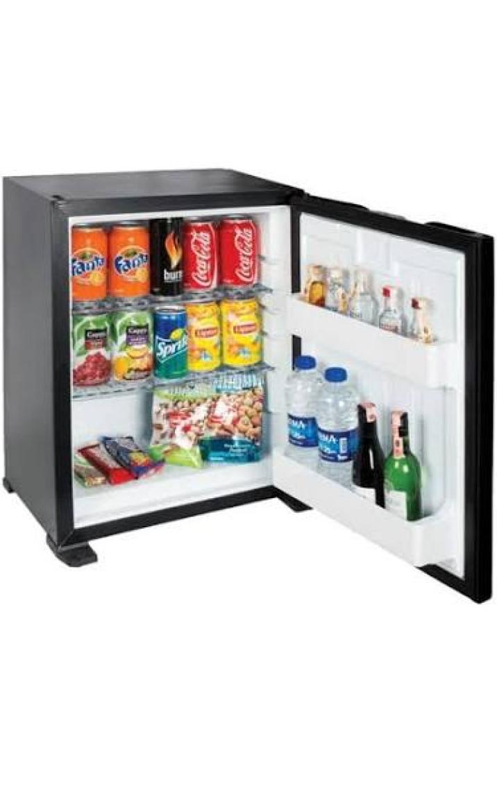 Ism SM-40 Siyah Blok Kapı 40 Litre Kilitli LED Aydınlatmalı Minibar Mini Buzdolabı