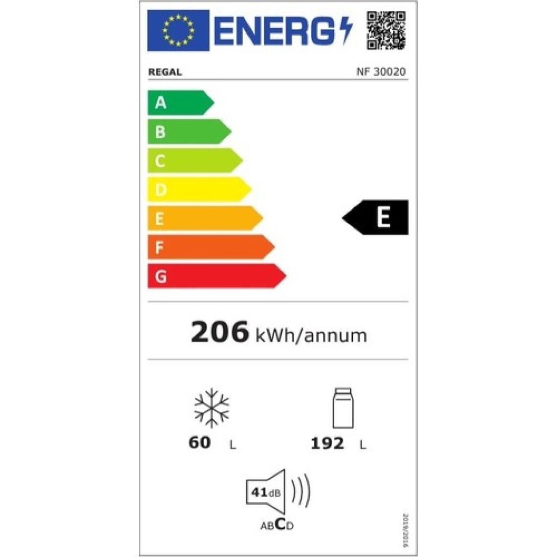 Regal Nf 30020 251 Lt E Enerji Sınıfı No Frost Buzdolabı