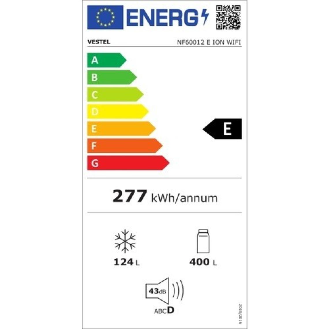 Vestel NF60012 E Ion Wıfı No-Frost Buzdolabı