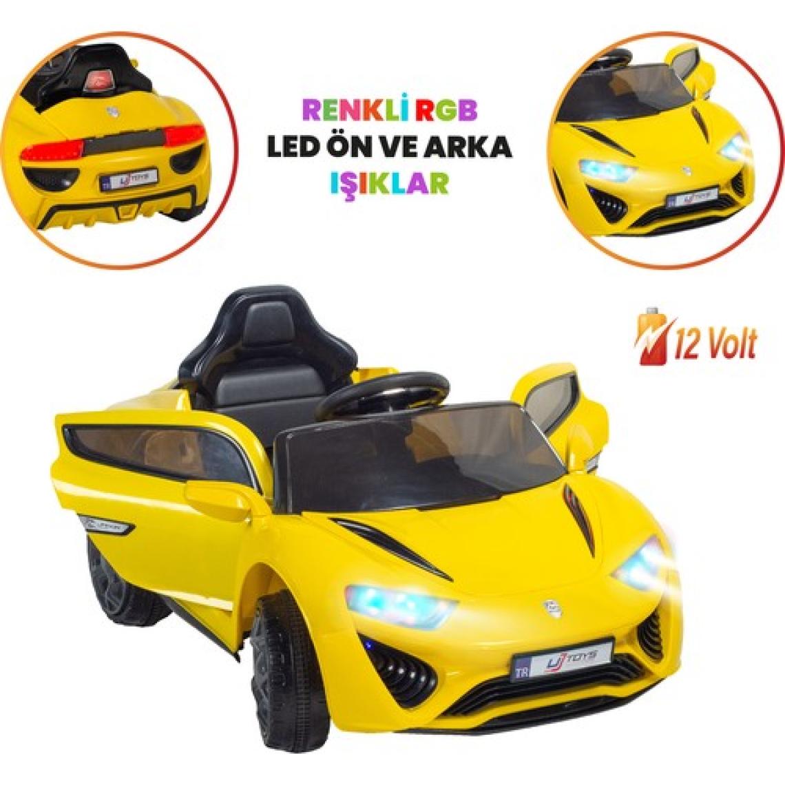 UJ Toys Jagor Sarı 12 V Akülü Araba