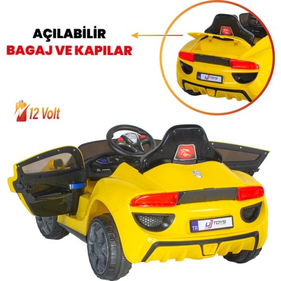 UJ Toys Jagor Sarı 12 V Akülü Araba