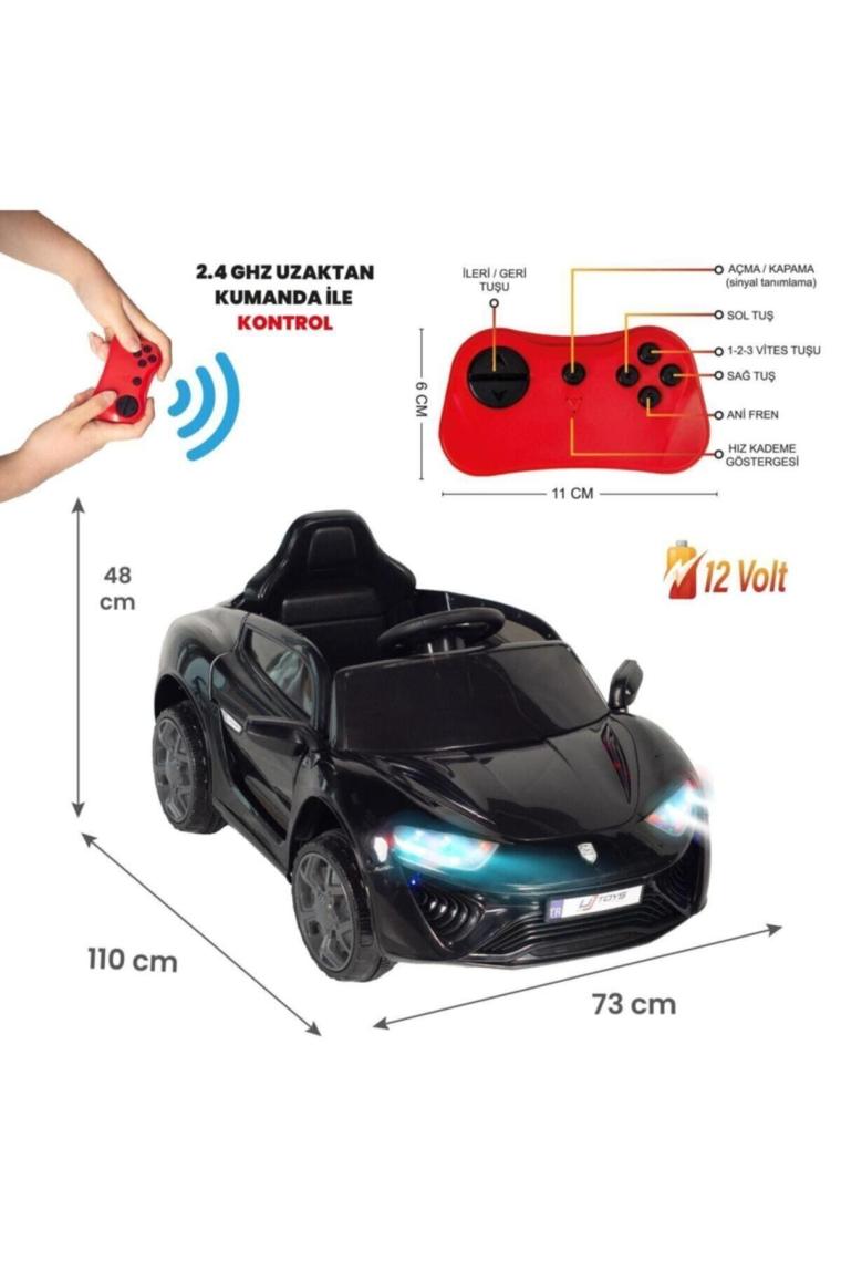 UJ Toys Jagor Siyah 12 V Akülü Araba