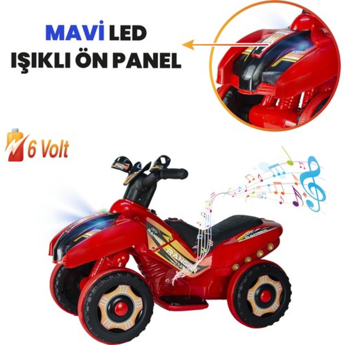 UJ Toys Ranger Kırmızı 6 V Akülü ATV