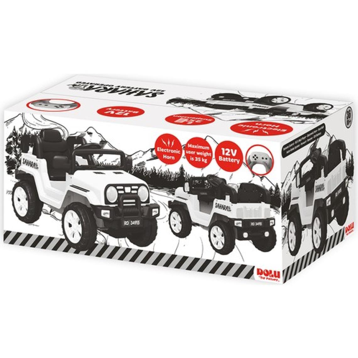 Dolu 8086 Sahara Uzaktan Kumanlı Akülü Araba 12 V - Beyaz