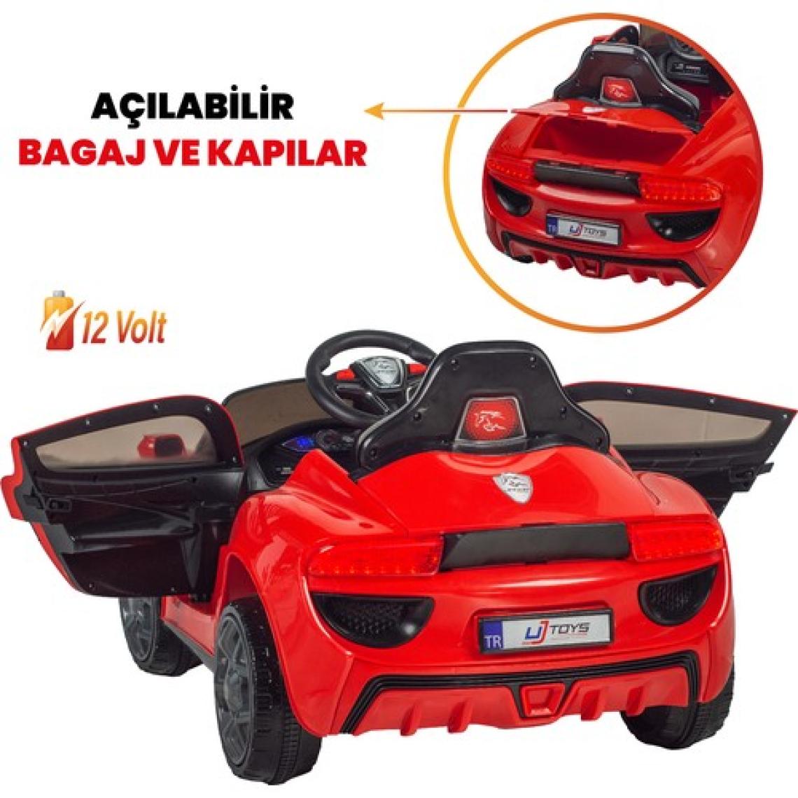 UJ Toys Jagor Kırmızı 12 V Akülü Araba