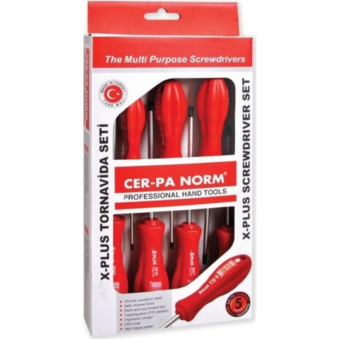 Cer-pa X-Plus Torx Tornavida Takımı 7 Pcs.