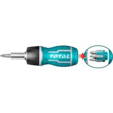 Total TACSDS1726 Topaç Tornavida 8 Parça Bits Uçlu Cırcırlı Değişken Uçlu