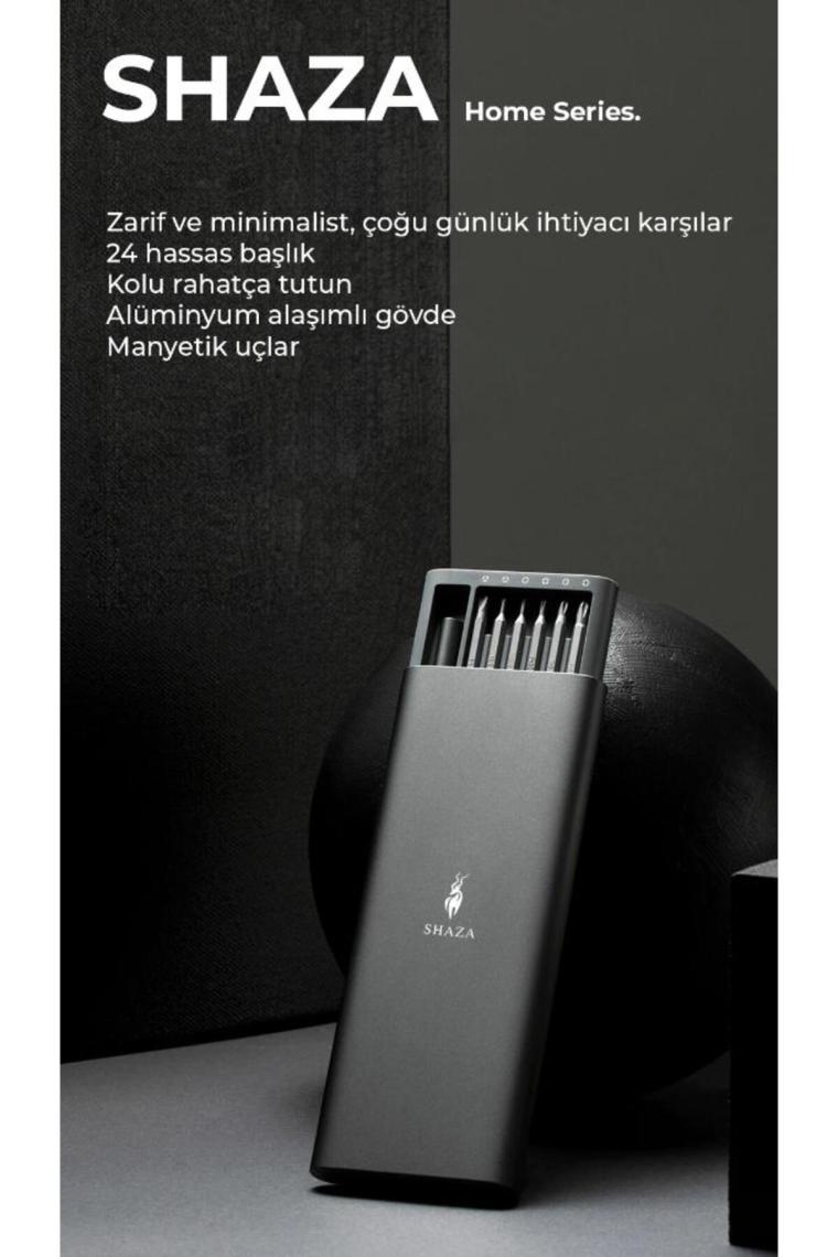 24 Parça Hassas Tornavida Seti -mıknatıslı & Alüminyum Kaplama