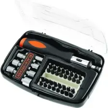 Black & Decker A7062 40 Parça Cırcırlı Tornavida Seti
