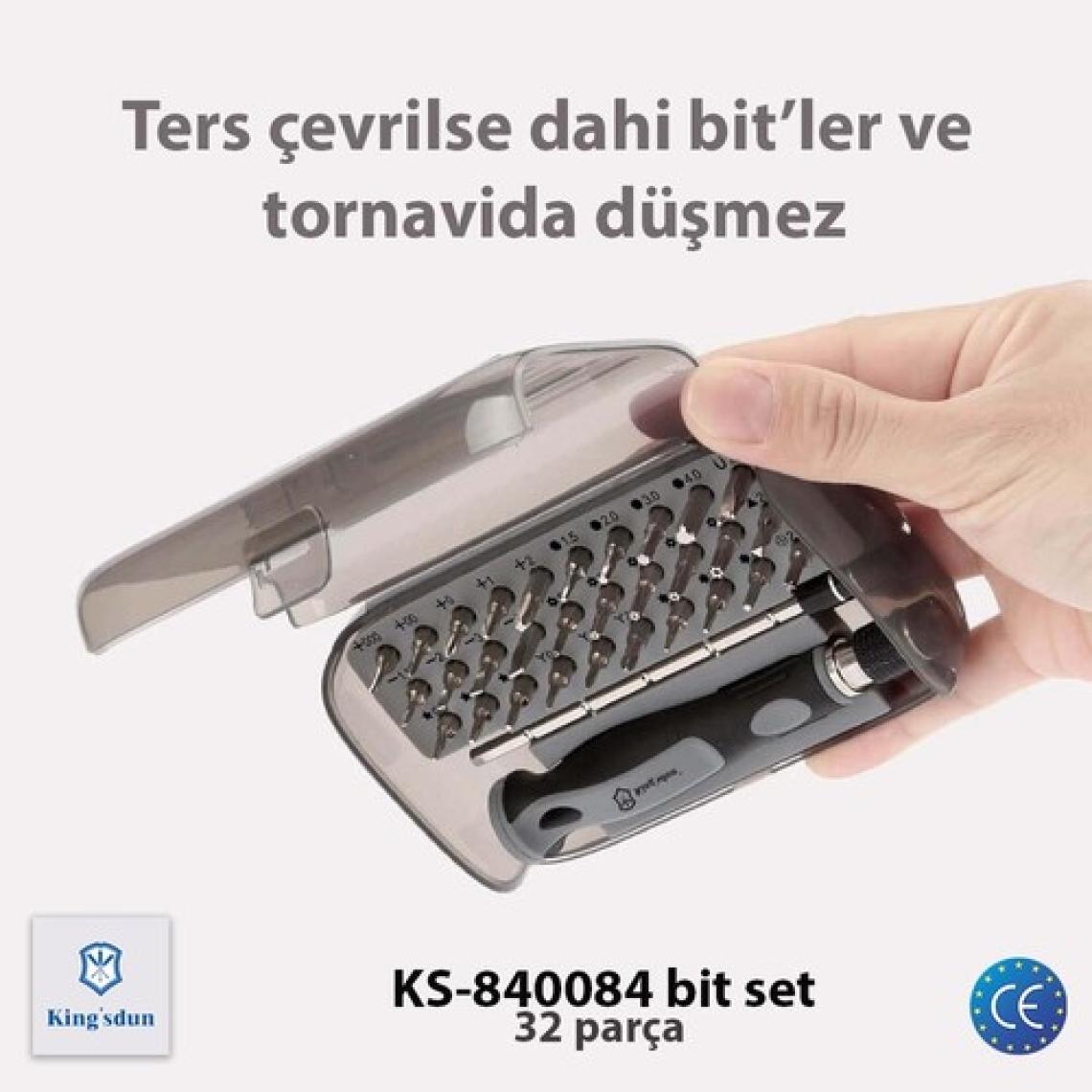 Kingsdun 32 Si 1 Arada Manyetik Hassas Tornavida Seti KS-840084