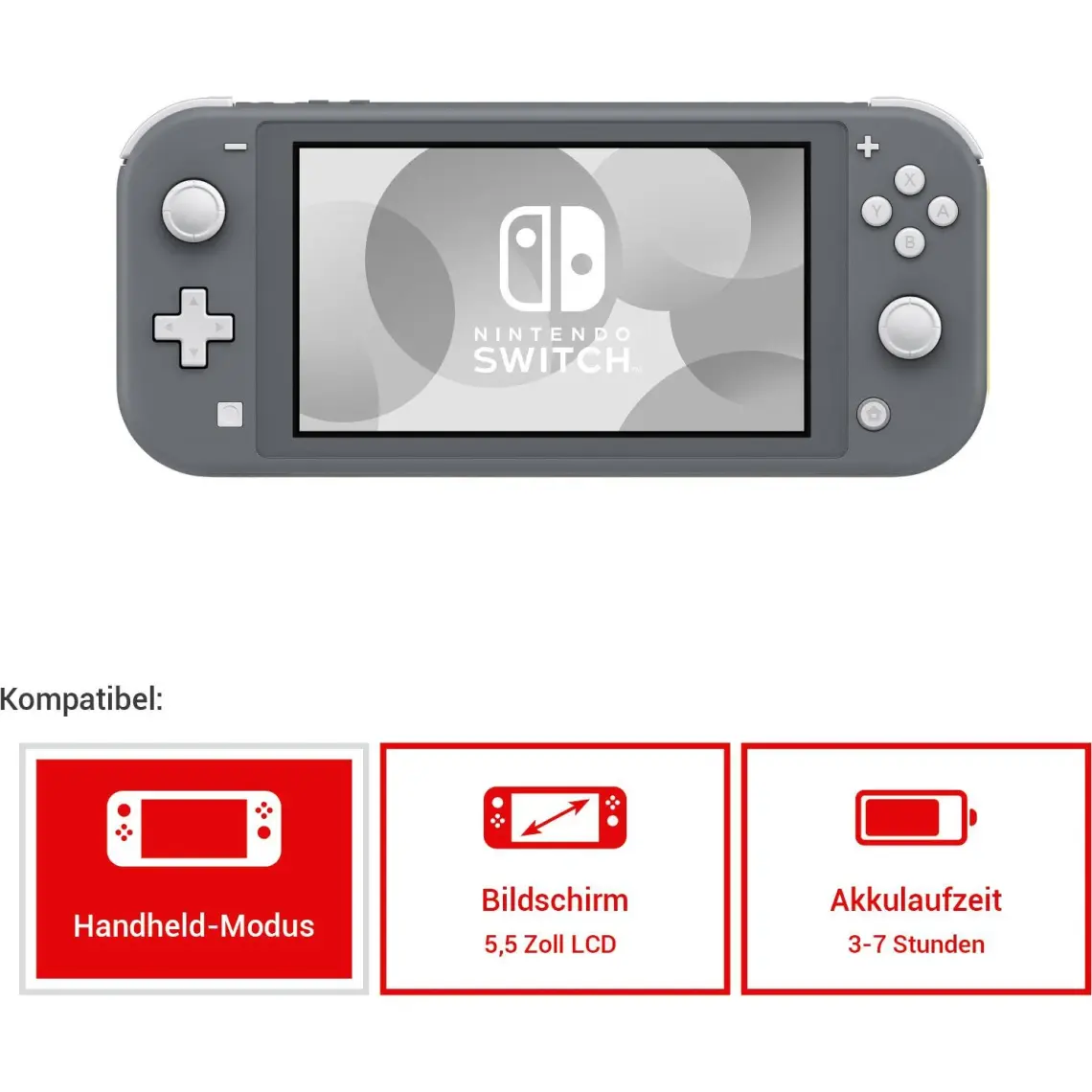 Nintendo Switch Lite Konsol Gri - G
