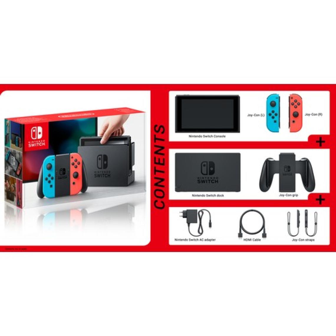 Nintendo Switch Konsol Neon Red Blue Distribütör Garantili