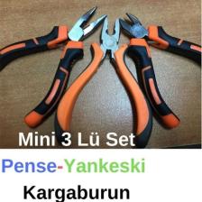 Yayke Mini 3lü Set Pense Kargaburun Yankeski Takı Yapım Seti