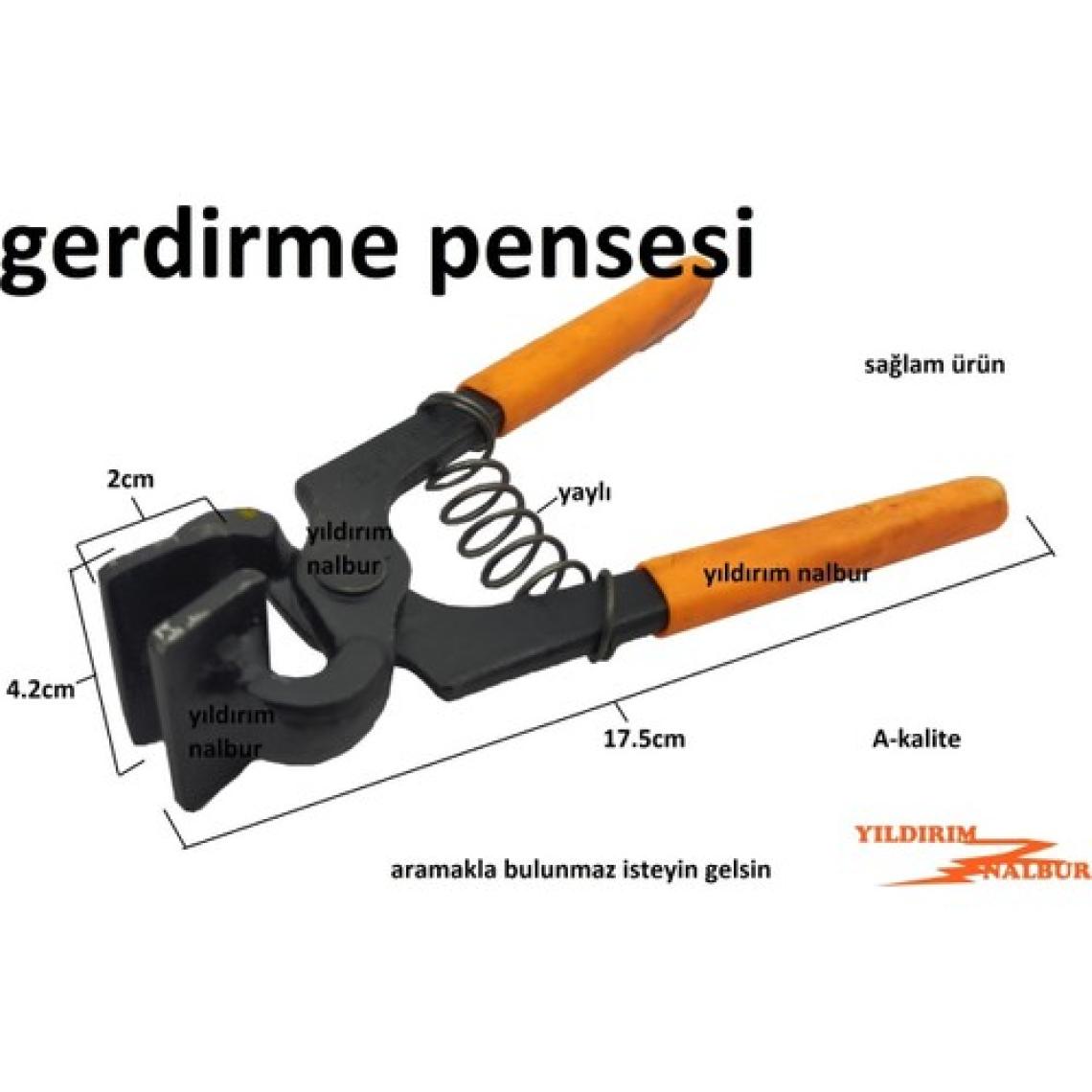 Yıldırım Gerdirme Pensesi Deri Kumaş Tabela Gerdirme Kerpeten
