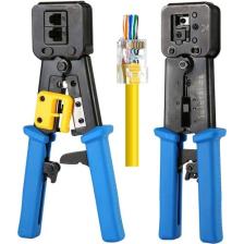 Yeni Nesil RJ45 Pense EZRJ45 Sıkma Pensesi RJ11 RJ12 RJ45 Ethernet Konektörü Sıkma Kesme Soyma