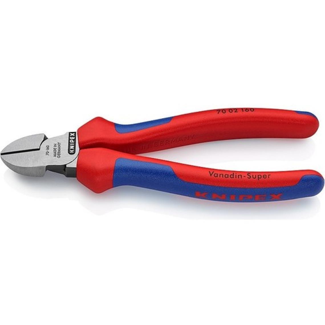 Knipex Pense 180 mm + Yan Keski 160 mm + Kargaburun 160 mm 3 Parça Set