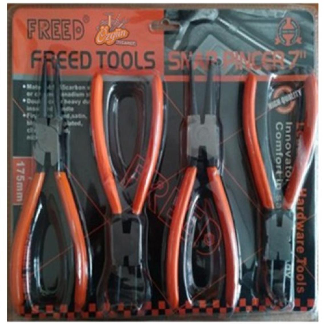Freed Sekman Pensesi Seti 4'lü Set 7 No 180 mm Profesyonel Ürün Tam Set Kaliteli Takım