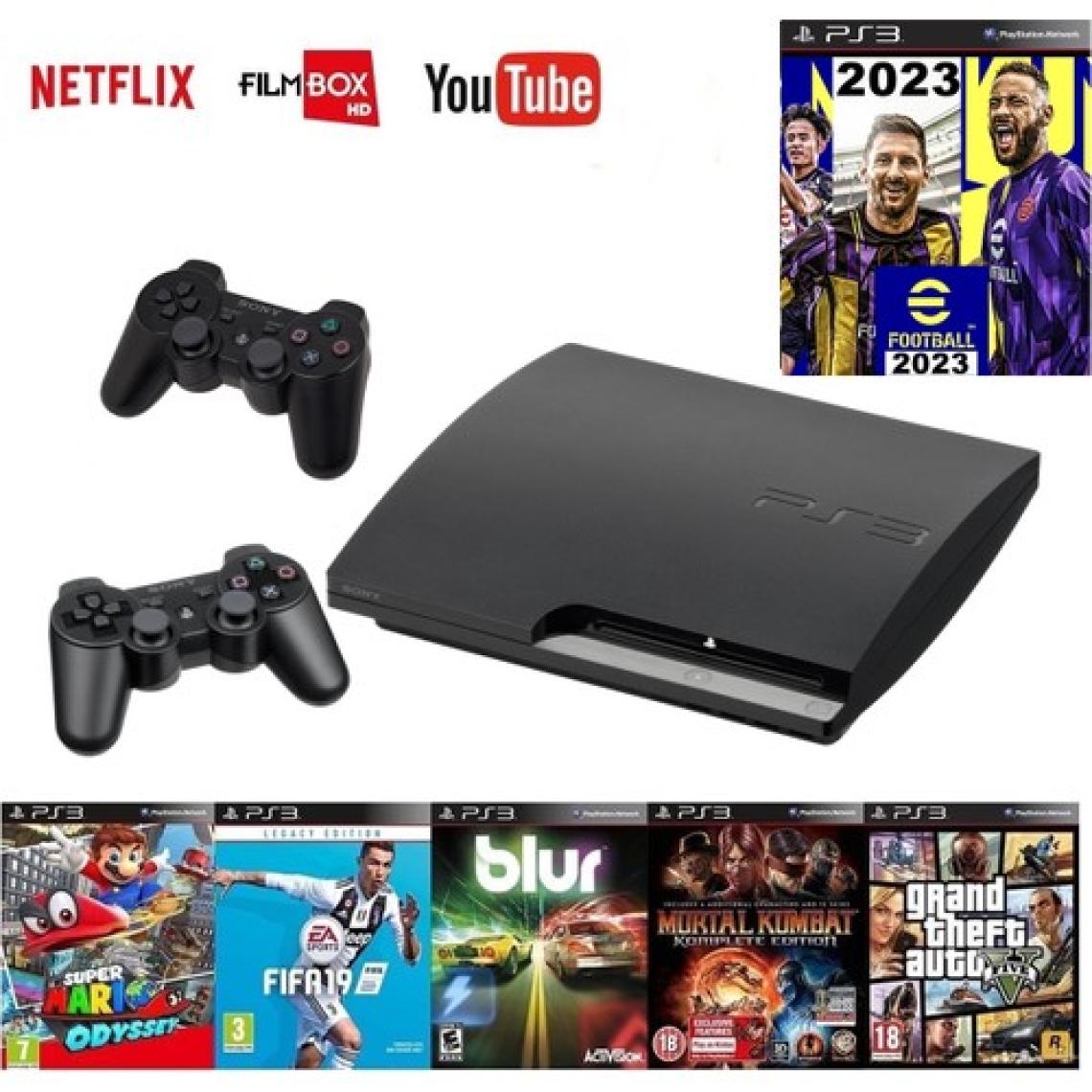 Sony 320GB Ps3 + 2 Adet Sıfır Gamepad + 20 Adet  Güncel Savaş Oyunları, Pes 2023