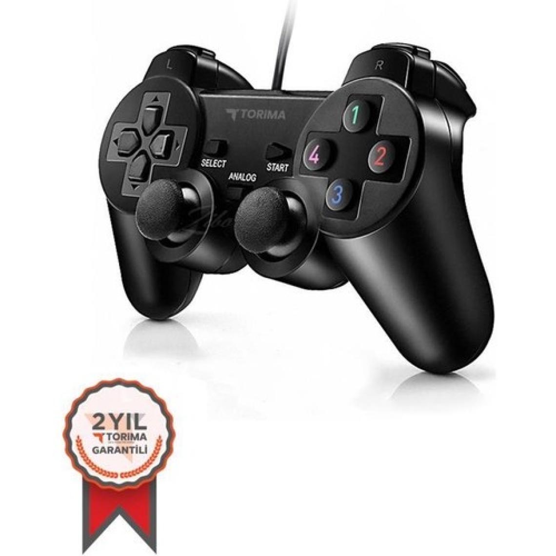 Torima Siyah Oyun Kolu Analog USB Oyun Kolu Joystick Pc Oyun Kolu Gamepad Konsol