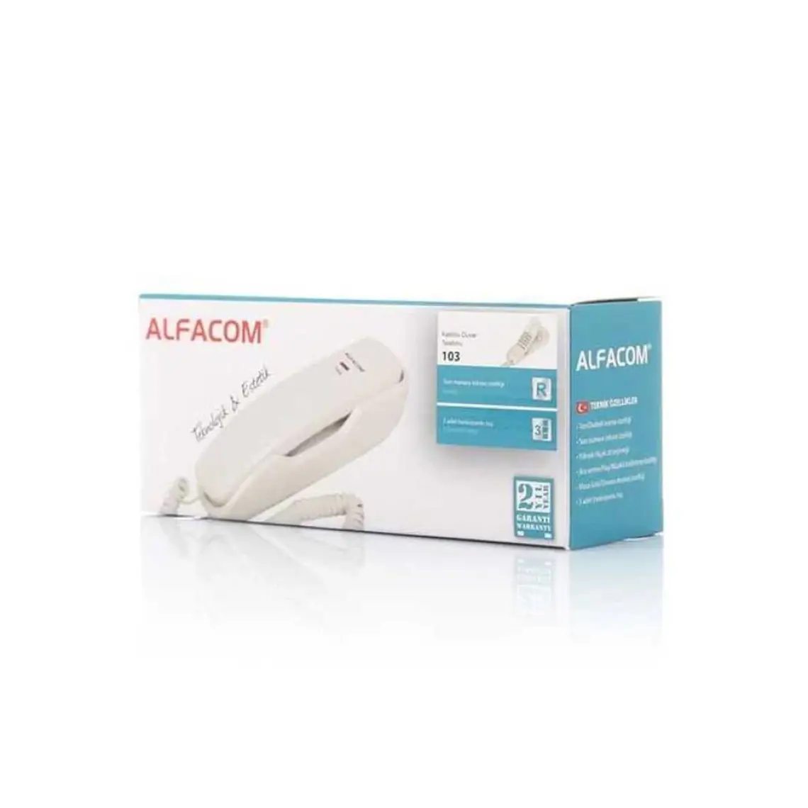 Alfacom Kablolu 103 Duvar Tipi Siyah 103-Sıyah