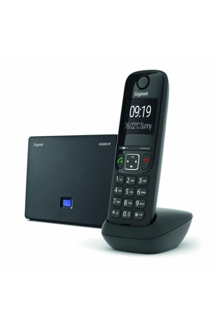 As690 Ip Siyah Telsiz Dect Telefon 2" Ekran 150 Rehber