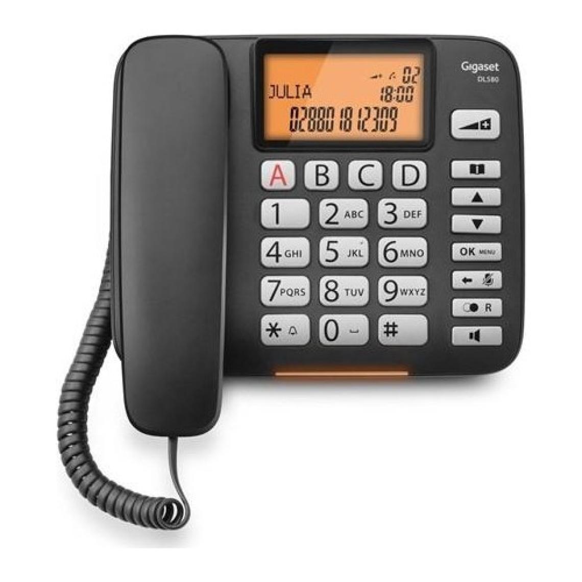 GIGASET DL580 Masaüstü Telefon Siyah