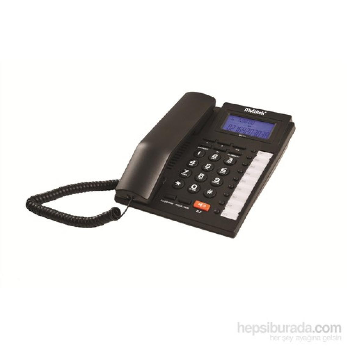 Multitek MC 111 Siyah Ekranlı Handsfree Masa Üstü Telefon MC111