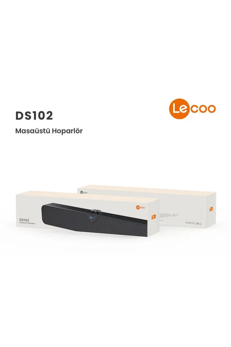 Lecoo DS102 Bluetooth + Kablolu BT/USB/AUX Stereo 6W Soundbar Taşınabilir Hoparlör Siyah