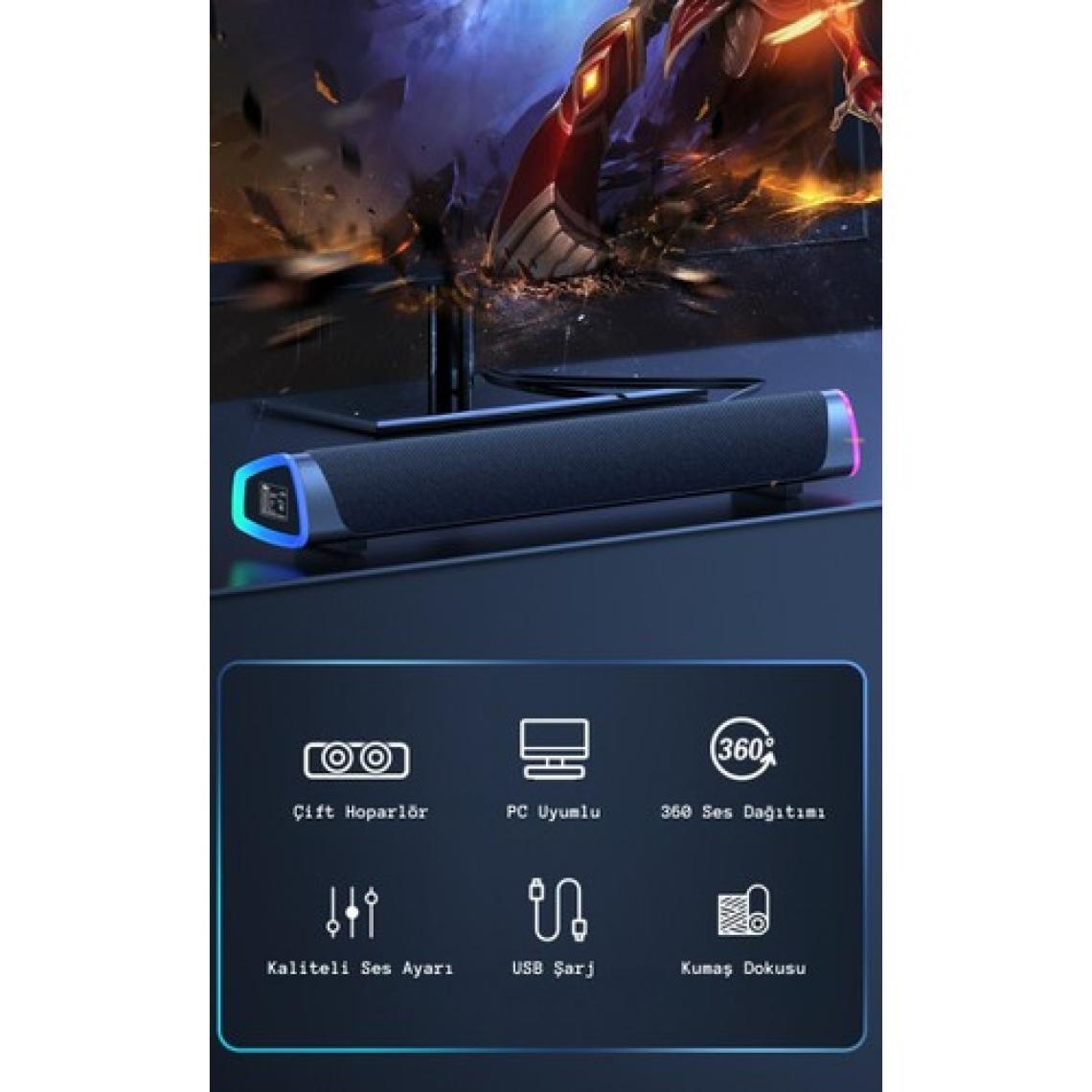 Daily Link Dailylink Bluetooth Güçlü Hoparlör Bas Subwoofer Soundbar Tv Ses Sistemi Stereo