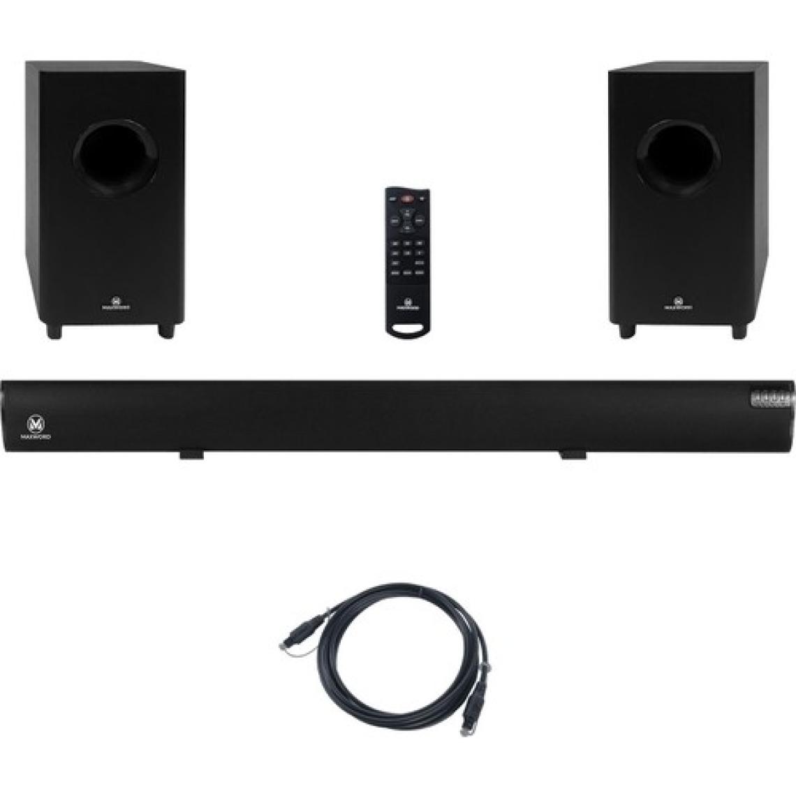 Maxword SLC-270BT Optik Çıkış 4.2.2 Kanal Soundbar TV Ses Sistemi + Çift Subwoofer 270W+230W