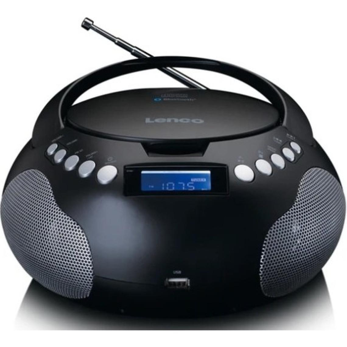 Lenco SCD-331BK - USB ve Bluetooth® Özellikli Taşınabilir Radyo/cd/mp3 Çalar - Pil ve Şebeke Elektriğiyle Çalışan Radyo