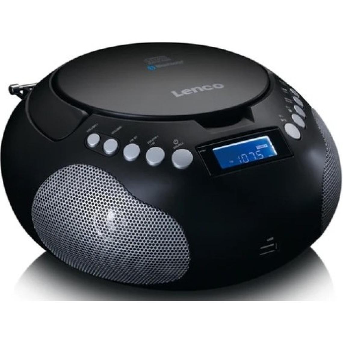 Lenco SCD-331BK - USB ve Bluetooth® Özellikli Taşınabilir Radyo/cd/mp3 Çalar - Pil ve Şebeke Elektriğiyle Çalışan Radyo