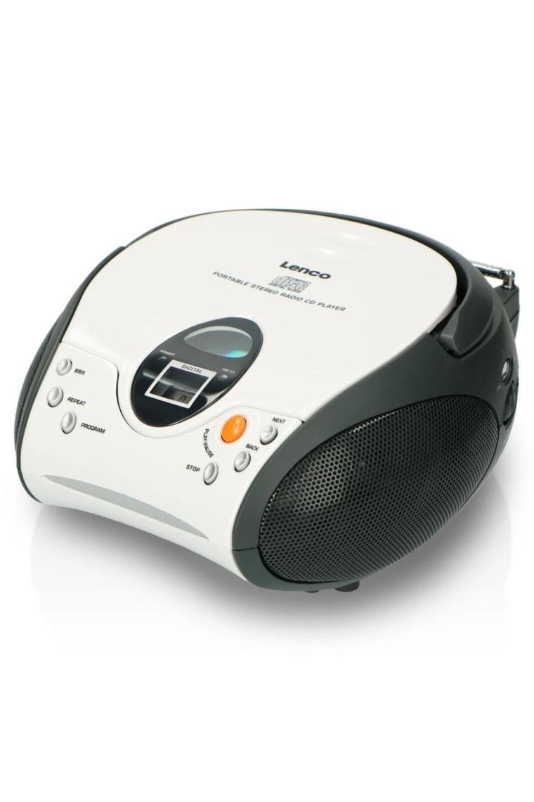 Lenco Scd-24 Beyaz - CD Çalarlı Taşınabilir Stereo Fm Radyo - Beyaz