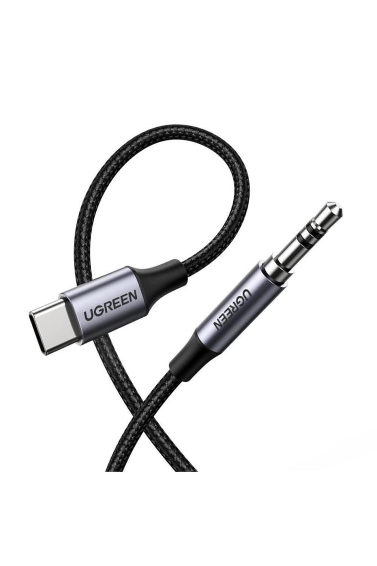 Usb Type-c 3.5 mm Uyumlu Aux Ses Kablosu Gümüş