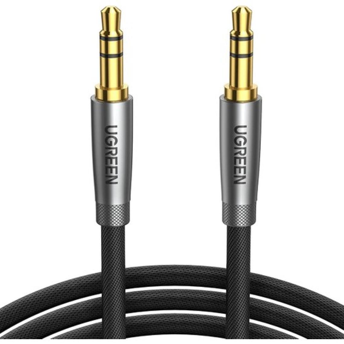 Ugreen 3.5mm Erkek To Erkek Örgülü Aux Ses Kablosu 1 Metre
