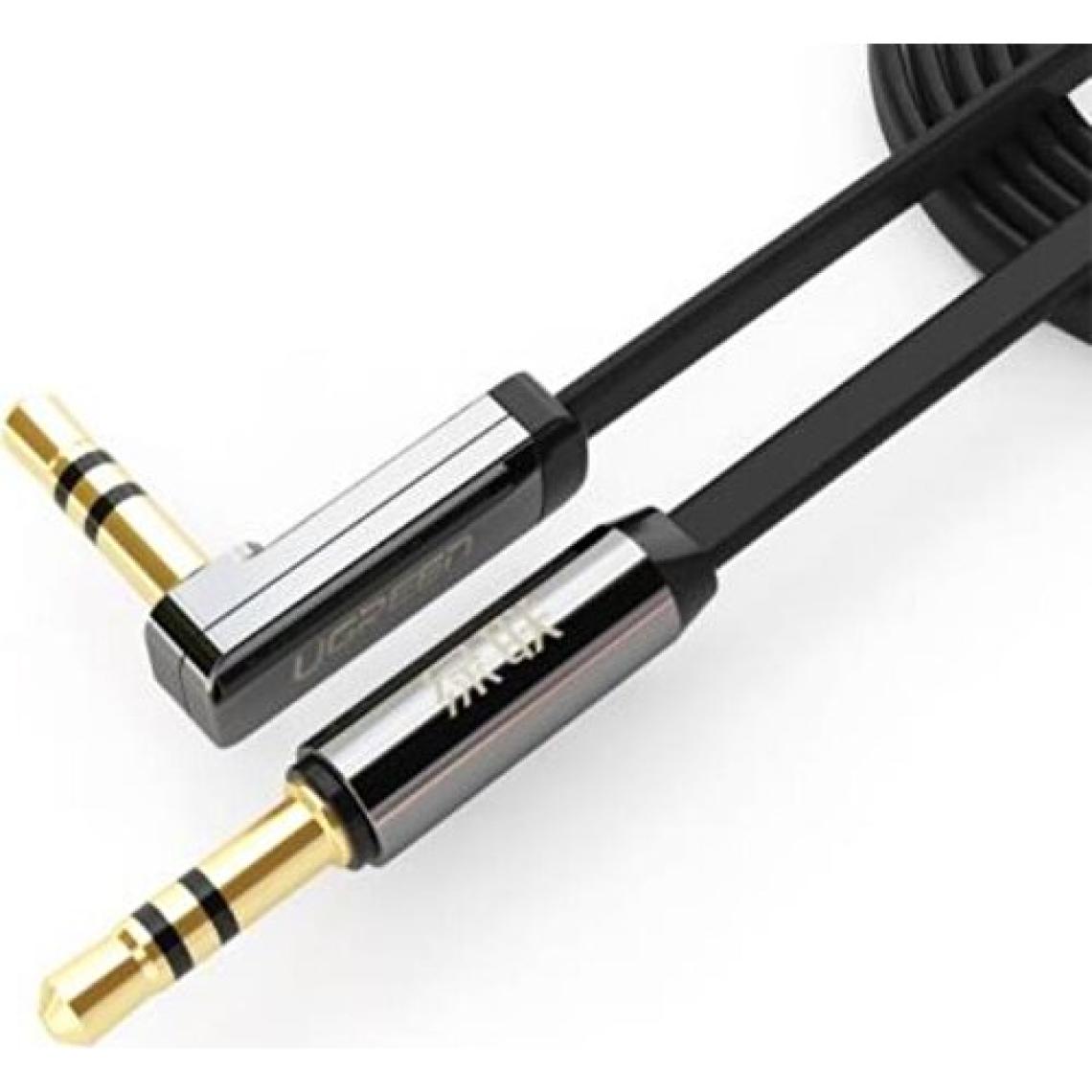 Ugreen AV119 Flat L Tipi 5 m 3.5mm Aux Ses Kablosu