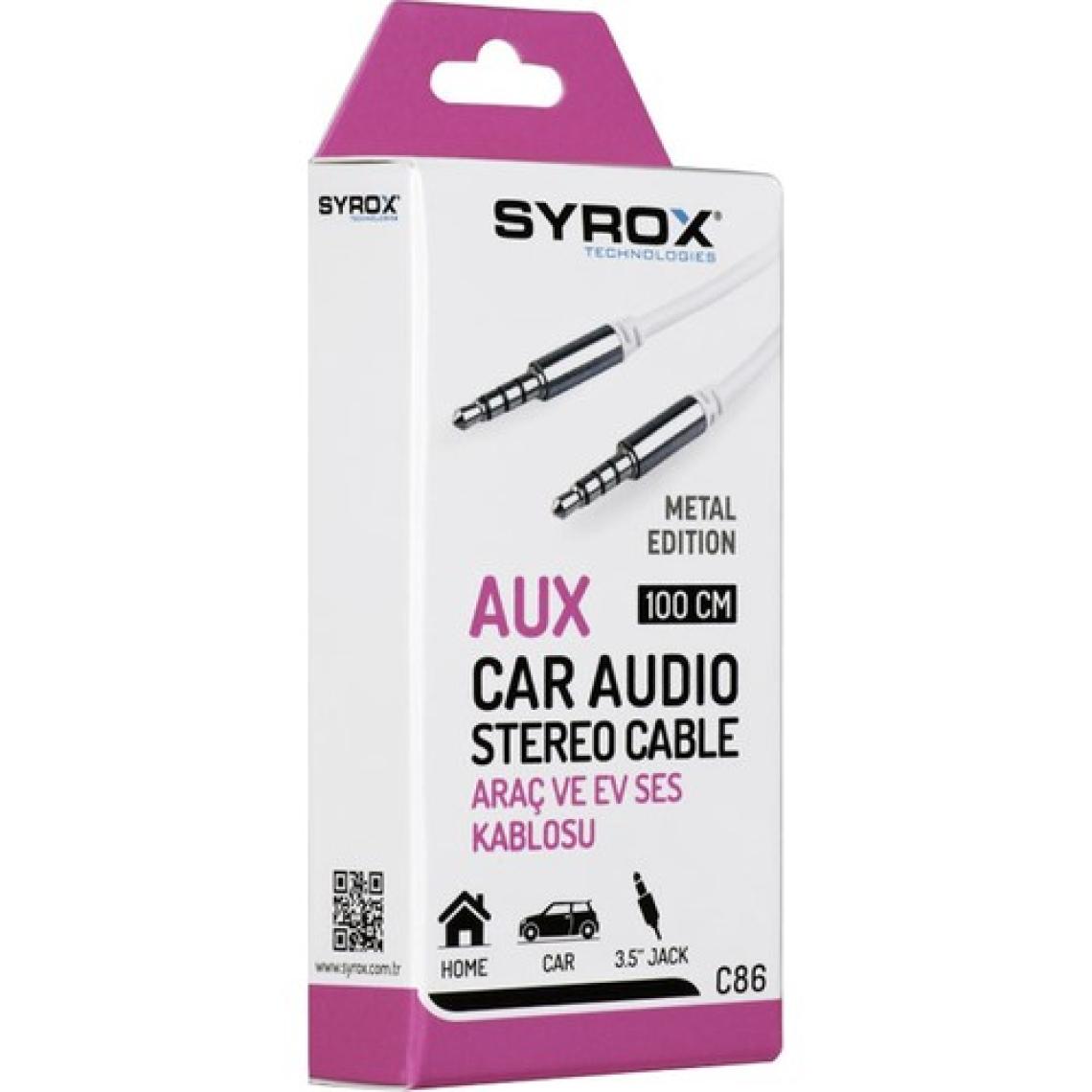 Syrox C86 Aux Kablo 1m